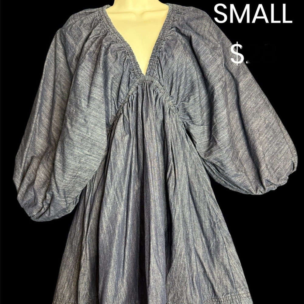 Elegant Denim Women's Dress